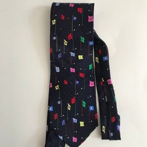 Mark Fore & Strike by Alynn Blue Silk Golf Tie